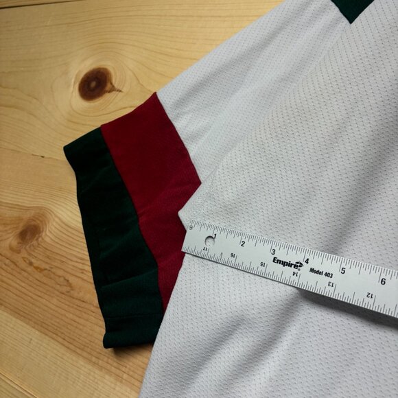 Minnesota Wild Jersey Mens XXL White Practice Jersey 1/2 Sleeve Logo Athletic - Picture 7 of 13